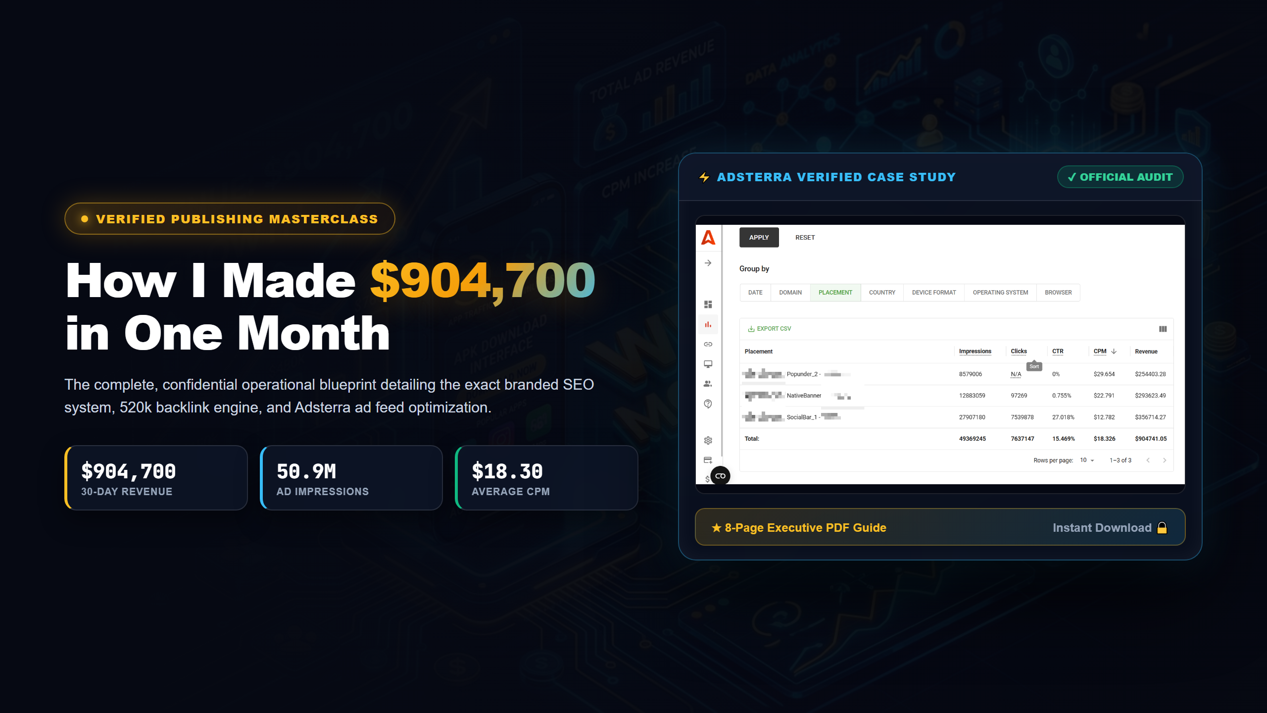 How I Made $904K in One Month - Cover